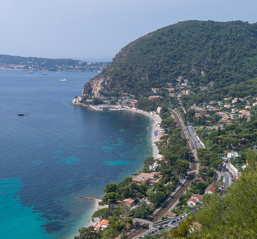 Eze-sur-Mer seafront, view from Path of Nietzsche Èze